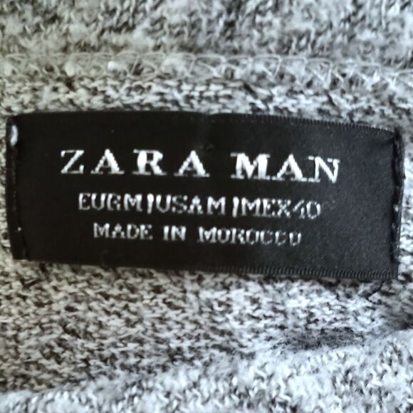 ZARA MEN GRAY PULLOVER SZ.M EUC - Picture 4 of 5